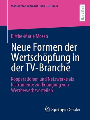 cover image of Neue Formen der Wertschöpfung in der TV-Branche